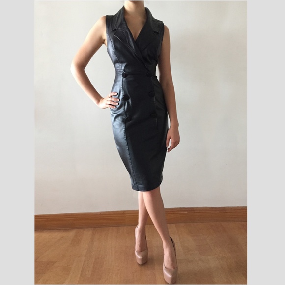 Genuine Leather sexy Dress - Picture 4 of 9